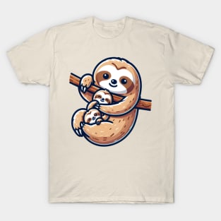 Sloth Mom Embrace T-Shirt